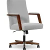 Online NEO ONE Ergonomic Velvet Fabric/Wood Swivel Executive Chair, Gray (52304-GRY) Office Chairs