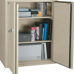 Outlet 1 Hour Fire Resistant Storage Cabinet, 3-Shelf, Parchment, 19 1/4"D, Inside Delivery File Cabinets