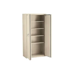 Clearance 72" Steel Storage Cabinet with 4 Shelves, Parchment (CF7236-DPAI) Storage Cabinets