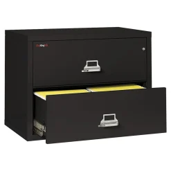 Online Classic 2-Drawer Lateral File Cabinet, Fire Resistant, Letter/Legal, Black, 37.5"W (2-3822-CBL) File Cabinets