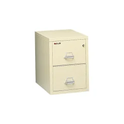 Best 1-Hour 2-Drawer 25" Letter Fire Resistant Vertical Cabinet, Putty File Cabinets