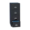 New 1-Hour Fire Resistant Vertical Cabinet, Legal, 4-Drawer, Black, 52 3/4"H x 20 13/16"W x 25 1/16"D, Inside Delivery File Cabinets