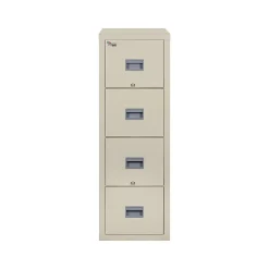 Outlet Patriot 4-Drawer Vertical File Cabinet, Fire Resistant, Letter, Parchment, 31.56"D (4P1831-CPA) File Cabinets