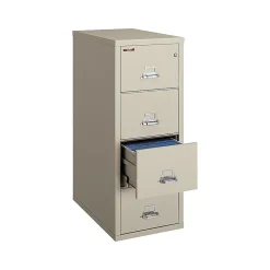 Sale Safe-in-a-File 4 File Drawer Vertical File Cabinet, Fire Resistant, Beige, Legal, 31.56"D (4-2131-CPASF) File Cabinets