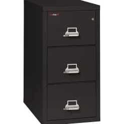Hot Vertical 3 Drawer Legal Fireproof File Cabinet - Black (3-3121-CBLI) File Cabinets