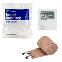 First Aid Kits<First Aid Only Bumps and Bruises Care Kit,3 Pieces, 25 Packs/Carton (91577)