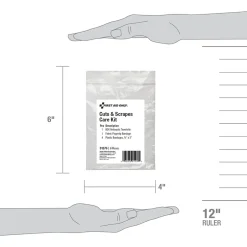 First Aid Kits<First Aid Only Cuts and Scrapes Care Kit,6 Pieces, 25 Packs/Carton (91576)