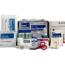First Aid Kits<First Aid Only Metal First Aid Kit, ANSI 2021 Class A, 10 People, 76 Pieces (91323)
