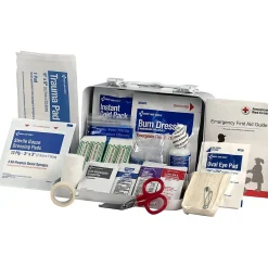 First Aid Kits<First Aid Only Metal First Aid Kit, ANSI 2021 Class A, 10 People, 76 Pieces (91323)
