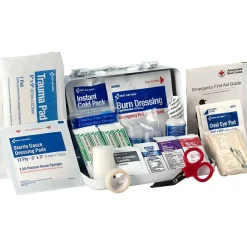 First Aid Kits<First Aid Only Metal First Aid Kit, ANSI 2021 Class A, 10 People, 76 Pieces (91323)