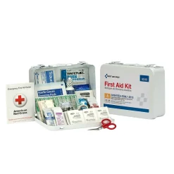 First Aid Kits<First Aid Only Metal First Aid Kit, ANSI 2015 Class A, 25 People, 89 Pieces (90560)