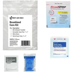 First Aid Kits<First Aid Only Nosebleed Care Kit,6 Pieces, 25 Packs/Carton (91578)