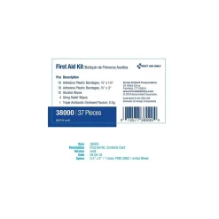 First Aid Kits<First Aid Only Personal First Aid Kit, Plastic Case, 37 Pieces (ACM38000)