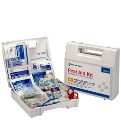 First Aid Kits<First Aid Only Plastic First Aid Kit with Medication, ANSI 2015 Class A, 25 People, 141 Pieces (90589)