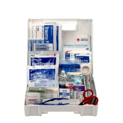 First Aid Kits<First Aid Only Plastic First Aid Kit with Medication, ANSI 2015 Class A, 25 People, 141 Pieces (90589)
