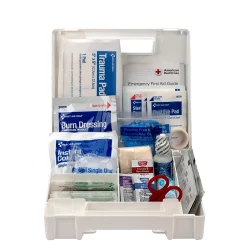 First Aid Kits<First Aid Only Plastic First Aid Kit, ANSI 2015 Class A, 25 People, 89 Pieces (90588)