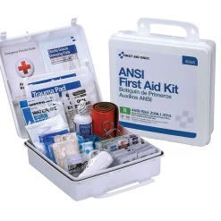 First Aid Kits<First Aid Only Plastic First Aid Kit, ANSI 2015 Class B, 50 People, 199 Pieces (90566)