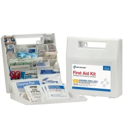 First Aid Kits<First Aid Only Plastic First Aid Kit, ANSI 2015 Class A+, 50 People, 183 Pieces (90639)