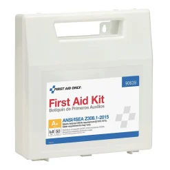 First Aid Kits<First Aid Only Plastic First Aid Kit, ANSI 2015 Class A+, 50 People, 183 Pieces (90639)