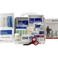 First Aid Kits<First Aid Only Plastic Weatherproof First Aid Kit, ANSI 2021 Class A, 10 People, 76 Pieces (91322)