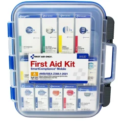 First Aid Kits<SmartCompliance First Aid Only Plastic First Aid Kit, ANSI Class A, 25 People, 112 Pieces (91537)