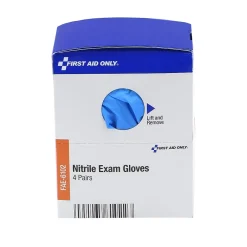 SmartCompliance First Aid Only , Refill, Powder Free Nitrile Exam Gloves, Latex Free, Large, 8/Box (FAE-6102)