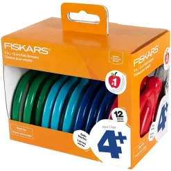 Fiskars 5" Stainless Steel Kid's Scissors, Blunt Tip, Assorted Colors (1067001) Hot