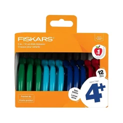 Fiskars Kids' Scissors, Pointed Tip, Assorted Colors, 12/Pack (1067002) Discount