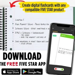 Five Star Advance 3-Subject Notebooks, 8.5