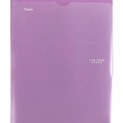Five Star Pocket and Prong 3-Hole Punched 2-Pocket Folders, Assorted Colors (34136)