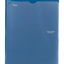 Five Star Pocket and Prong 3-Hole Punched 2-Pocket Folders, Assorted Colors (34136)