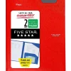 Five Star 2-Pocket Fastener Folder, Assorted Colors (34030) New