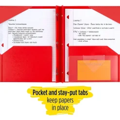 Five Star 2-Pocket Fastener Folder, Assorted Colors (34030) New