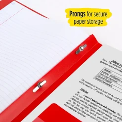 Five Star 2-Pocket Fastener Folder, Assorted Colors (34030) New