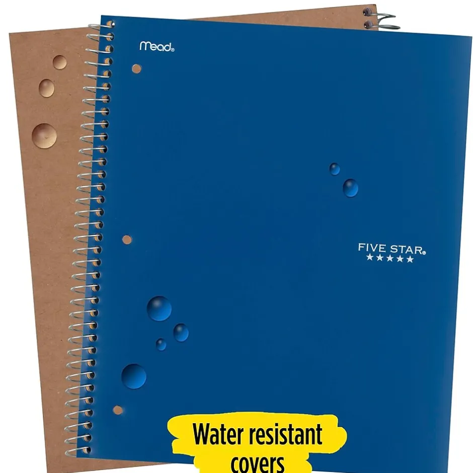 Five Star 1-Subject Notebooks, 8.5" x 11", College Ruled, 100 Sheets (06206/08076) Assorted Best