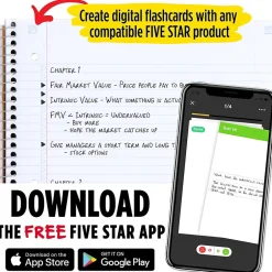 Five Star 3-Subject Notebooks, 8.5