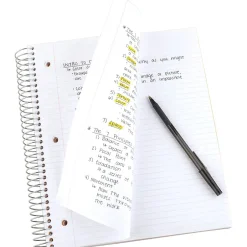 Five Star 5-Subject Subject Notebook, 8.5" x 11", College Ruled, 200 Sheets, (72081) Black Hot
