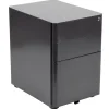 Hot 3-Drawer Cabinet, Legal & Letter Files, Black, 21" (HZCHPL01BK) File Cabinets