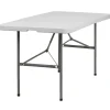Clearance Elon Folding Table, 60" x 30", Granite White (DADYCZ152Z) Folding Tables