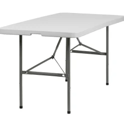 Clearance Elon Folding Table, 60" x 30", Granite White (DADYCZ152Z) Folding Tables
