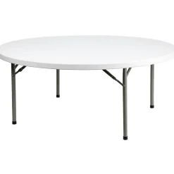Online Elon Folding Table, 71" x 71", Granite White (DADYCZ180RGW) Folding Tables