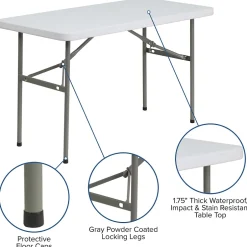 Clearance Elon Folding Table, 48.25