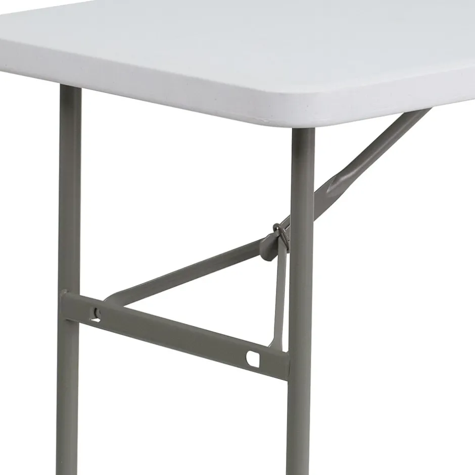 Clearance Elon Folding Table, 48.25" x 24", Granite White (DADYCZ1222) Folding Tables