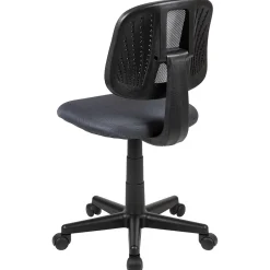 Online Flash Fundamentals Armless Ergonomic Mesh Swivel Mid-Back Task Office Chair, Gray (LF134GY) Office Chairs