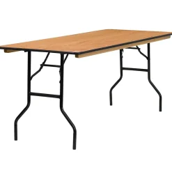 Online Gael Folding Table, 72" x 30", Natural (YTWTFT3072TBL) Folding Tables