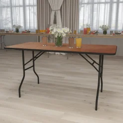 Online Gael Folding Table, 60" x 30", Natural (YTWTFT30X60TBL) Folding Tables