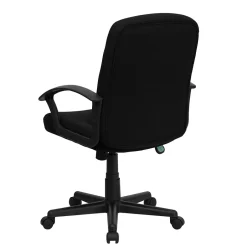 Garver Fabric Swivel Mid-Back Executive Office Chair, Black (GOST6BKFAB) Office Chairs