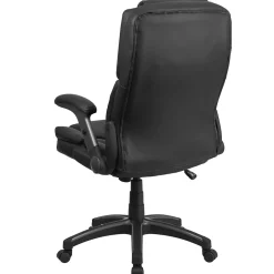 Hot Hansel Ergonomic LeatherSoft Swivel High Back Executive Office Chair, Black (BT90275H) Office Chairs