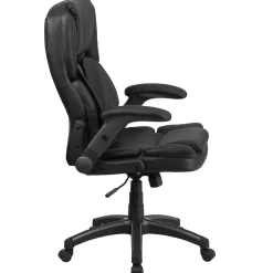 Hot Hansel Ergonomic LeatherSoft Swivel High Back Executive Office Chair, Black (BT90275H) Office Chairs