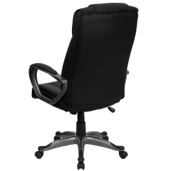 Discount Hansel Ergonomic LeatherSoft Swivel High Back Executive Office Chair, Black (BT9177BK) Office Chairs